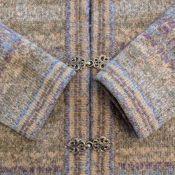 Nordic Design cardigan sweater, wool, size small, vintage - Picture 7 of 11